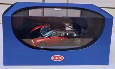 Bugatti EB 16.4 Veyron red black Autoart 50906 MIB 1:43 n pagani ferrari isdera - Imagen 1 de 4