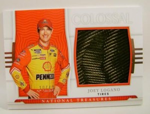 JOEY LOGANO #10 /49 COLOSSAL RELIC NASCAR PANINI NATIONAL TREASURES 2022