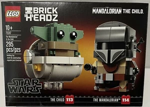 LEGO 75317 Brick Headz Star Wars: The Mandalorian & The Child RETIRED - Picture 1 of 2