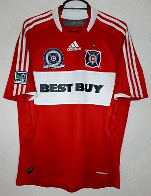 MLS Chicago Fire 2008 adidas 10 Years Cuauhtemoc Blanco Formotion Soccer Jersey - Image 1 of 4
