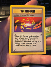 Pokemon TCG Trainer SUPER ENERGY REMOVAL 79/102 BASE Set RARE NM (Unlimited)