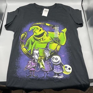 The Nightmare Before Christmas T-Shirt Oogie Boogie Neon Juniors MEDIUM New - Picture 1 of 6