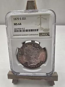 1879 S $1 Morgan Silver Dollar MS64 NGC 4427929-012 Toning on Obverse Free Ship - Picture 1 of 4