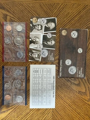 1985-P&D U.S. Uncirculated 10 Coin Set in Original Packaging - Image 1 of 2