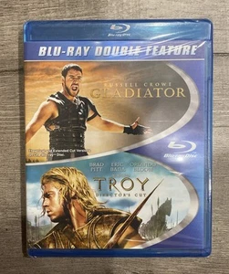 Troy / Gladiator Blu-ray 2013 Double Feature Warner Bros - New Sealed - Picture 1 of 4