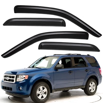Window Visors Rain Guards for 2001-2012 Ford Escape/2005-2011 Mercury Mariner - Image 1 of 4