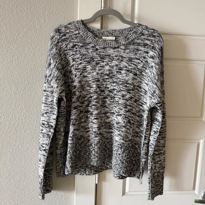 Suéter Eileen Fisher Cuello Redondo Algodón Orgánico Mezcla Lana Alpaca Mármol Pequeño Foto 1 de 4