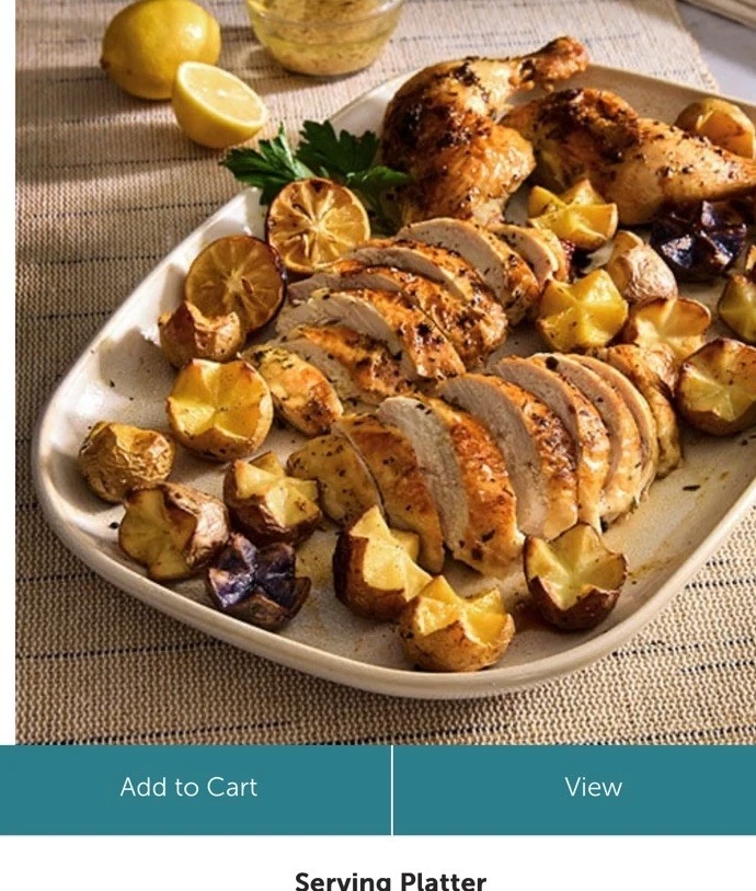 NUEVO Plato para servir Pampered Chef - 101486 - Bandeja para servir Foto 1 de 1