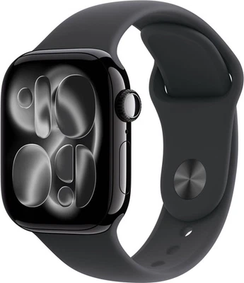Apple Watch Gen 11 Series 11 46mm Jet Black Aluminum - Black Sport Band - Bild 1 von 3