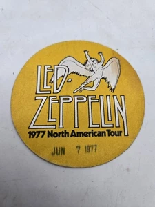 LED ZEPPELIN 1977 U.S. Tour Backstage Pass Original Gelb - Bild 1 von 3