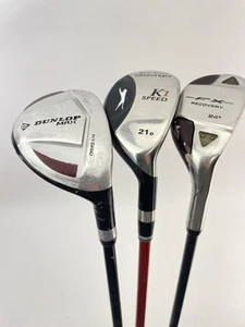Mens Golf Hybrid Set 18,21,&24* Regular Flex Graphite /Right /New Grips /25444 - Picture 1 of 20