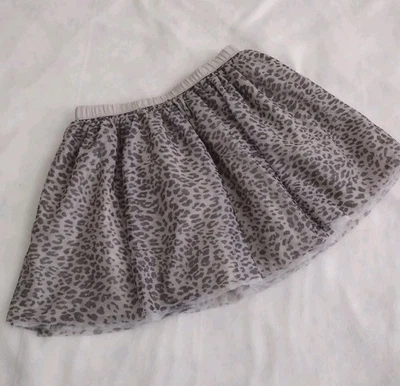 Falda de tul marrón con estampado animal de leopardo talla 12 para niñas Gymboree  Foto 1 de 4
