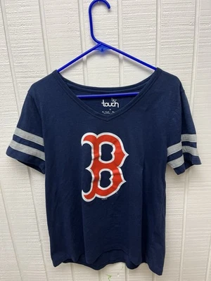 Camiseta MLB Boston Red Sox Touch para mujer mediana azul marino/rojo estampado gráfico logotipo Foto 1 de 4