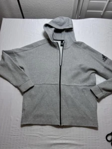 Mens Adidas ID Stadium N3 Full Zip Hoodie Jacket - Heather Gray Large - Picture 1 of 12