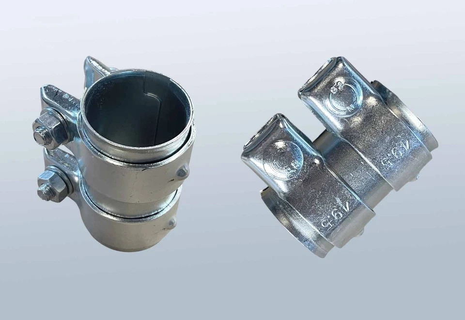 Doppelschelle 45x90 [mm] Rohrverbinder Auspuffschelle Rohrschelle Abgasanlage - Bild 1 von 1