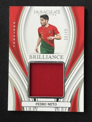 Pedro Neto 2023-24 Panini Immaculate Collection Brilliance Patch 38/49 #BR-PN - Image 1 of 2
