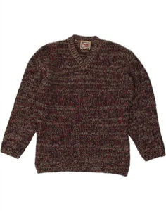 REPLAY Womens V-Neck Jumper Sweater UK 18 XL Grey Flecked AW11 - Picture 1 of 3
