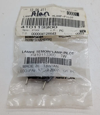 Lámpara de piloto Ski Doo nueva OEM Dess 410113300 Formula Grand Touring Mach Foto 1 de 4