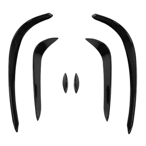 6pcs Car Front Bumper Spoiler Set Glossy Black Replacement For Mercedes‑Ben Fit - Picture 1 of 12