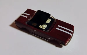 Model Motoring Ford Mustang Maroon White Stripes Slot Car Body - Picture 1 of 6