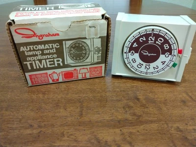 Temporizador aparato 24 horas vintage INGRAHAM resistente modelo 12-001 Foto 1 de 4