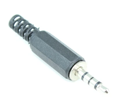 3.5mm Plug/Jack  4 Conductor TRRS  Self Solder  Male - Image 1 of 3