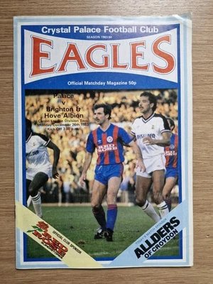 Crystal Palace v Brighton & Hove Albion 26th December 1983 Division 2 Two 83/84 - Image 1 of 2