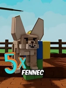 ✨5 Fennec Fox ✨ Grow a Garden OP Pet - Picture 1 of 1