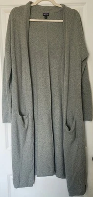 Женский длинный кардиган из переработанной кашемировой шерсти Patagonia серый размер S - Изображение 1 из 4