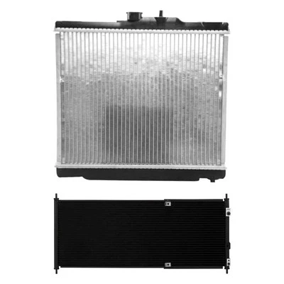 Kit de radiador e condensador de refrigeração de alcance para Honda Insight 2000-2006 - Imagem 1 de 2