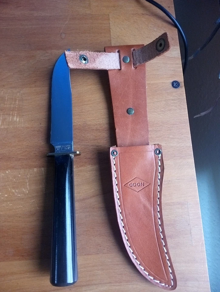 Schneidteufel Solingen Büffelhorn  Vintage Gürtelmesser, EDC, Outdoor Messer - Bild 1 von 4