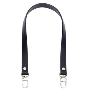 Cowhide Leather Bag Handles, 25 Inch Black Leather Purse Strap Replacement Sh... - Picture 1 of 5