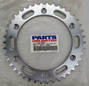 64511-14A01 PARTS UNLIMTED STEEL REAR SPROCKET 520 PITCH 42 TOOTH 81-95 SUZUKI - Picture 1 of 5