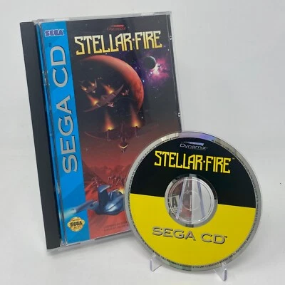 Stellar-Fire (Sega CD, 1993) Complete in Case - Damaged Case/Manual - Image 1 of 4