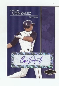 CARLOS GONZALEZ RC 2006 Certified Baseball Rookie Card AUTOGRAPH - Picture 1 of 1