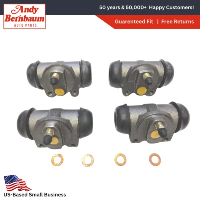 Комплект из 4 цилиндров переднего и заднего барабанного тормоза для 1933-1934 Plymouth - Изображение 1 из 4