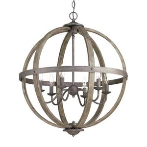 Home Decorators Collection Keowee 24-1/4 in. 6-Light Artisan Iron Farmhouse O... - Picture 1 of 1