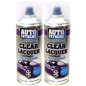 2x Klarlack Sprühlack Aerosol benzinbeständige Beschichtung schnelltrocknend 400ml - Bild 1 von 2