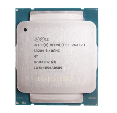 Intel Xeon E5-2643 V3 CPU Socket LGA2011-3 SR204 3.4 GHz 3400 MHz Processor - Image 1 of 4