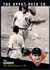 Lou Gehrig 1994 Upper Deck All Time Heroes #40 Yankees ID:19420