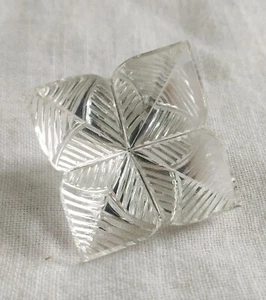 Crystal Quartz Square Shape Mirror Effect Carving 1 Pc. 45 Cts. Natural Gemstone - Picture 1 of 9