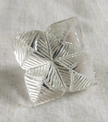 Cristal Cuarzo Forma Cuadrada Efecto Espejo Talla 1 Pc. 45 Cts. Piedras preciosas naturales Foto 1 de 4