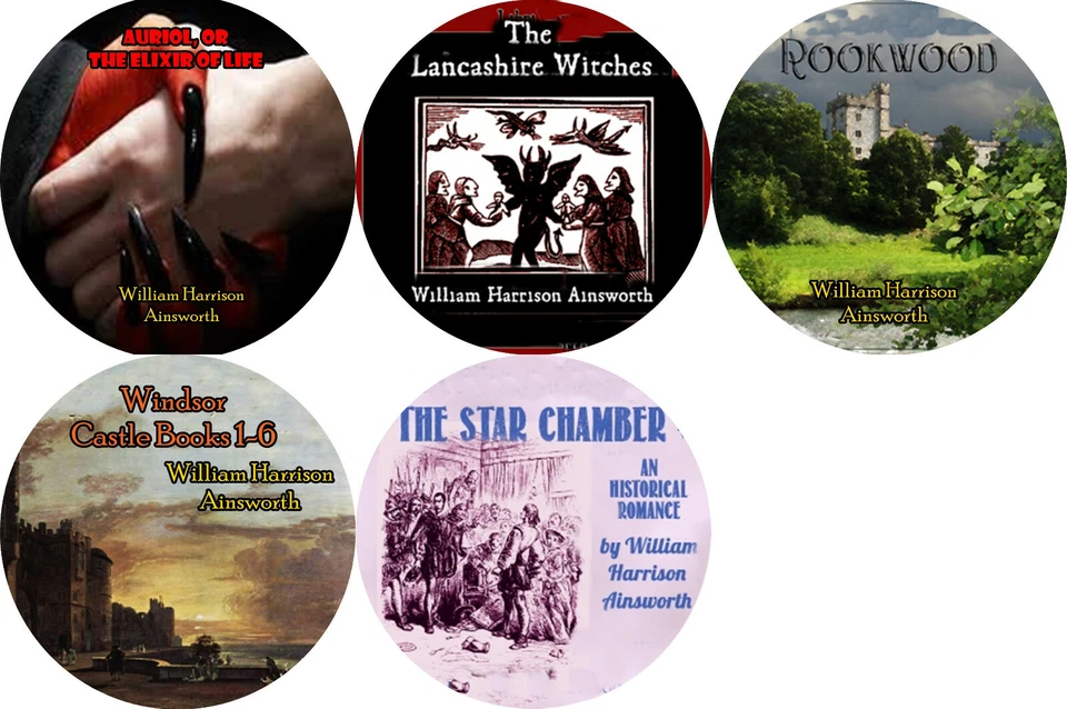 William Henry Ainsworth Lot of 5 Mp3 (READ) CD Audiobooks GOTHIC Romance Action - Image 1 of 1