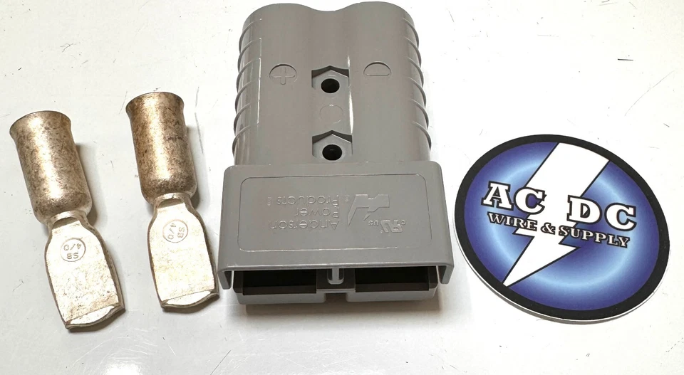 Authentic Anderson SB350 Connector Kit Gray 4/0 AWG 6320G2 1) Housing 2) Contact - Image 1 of 1