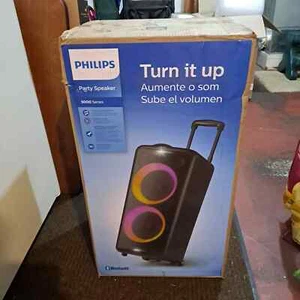 ✅New Sealed✅ Philips X5206 BT Wireless portable party speaker w/wheels black 80W - Picture 1 of 5