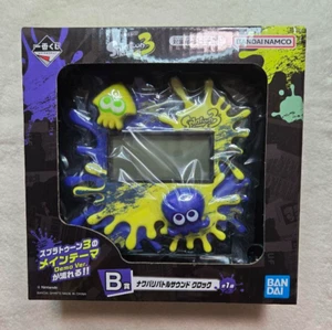 Figurine horloge sonore Splatoon 3 Ichiban Kuji prize B bataille territoriale Japon neuve - Photo 1/2