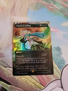 Chord of Calling 1595 Rainbow Foil Hatsune Miku Secret Lair MTG Near Mint W1 - Bild 1 von 1