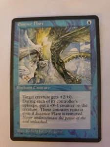 MTG Magic The Gathering Card Essence Flare Enchant Creature Blue Ice Age 1995 - Picture 1 of 2