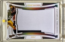 2023 Panini National Treasures Lukas Van Ness Gold Rookie Patch /10 Packers RARE