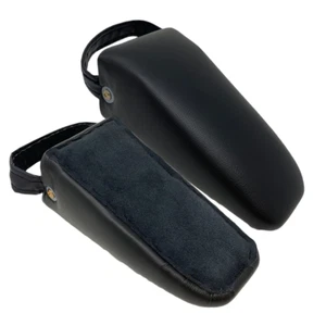 Pelvic Sacral SOT Blocks Non Slip Base 1/Pair Upholstered Black - Picture 1 of 12